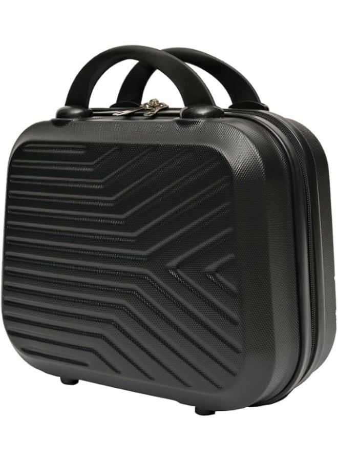 حقيبة مكياج رويال ترافل كبيرة السعة 13.5 بوصة، حقيبة سفر احترافية محمولة لمستحضرات التجميل وأدوات النظافة، أسود - Image 4